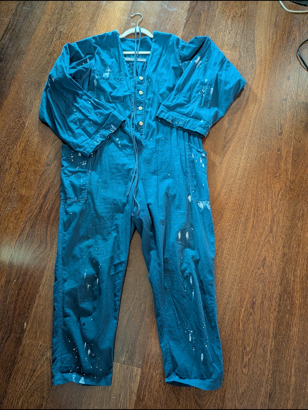 Raquel Allegra Women's Blue Utility Jumpsuit